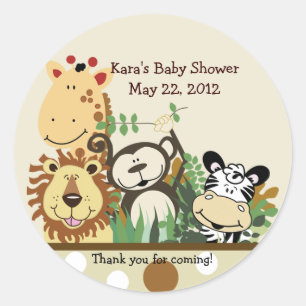 Zoo Crew Jungle Animals Gefallen Sticker - Tan