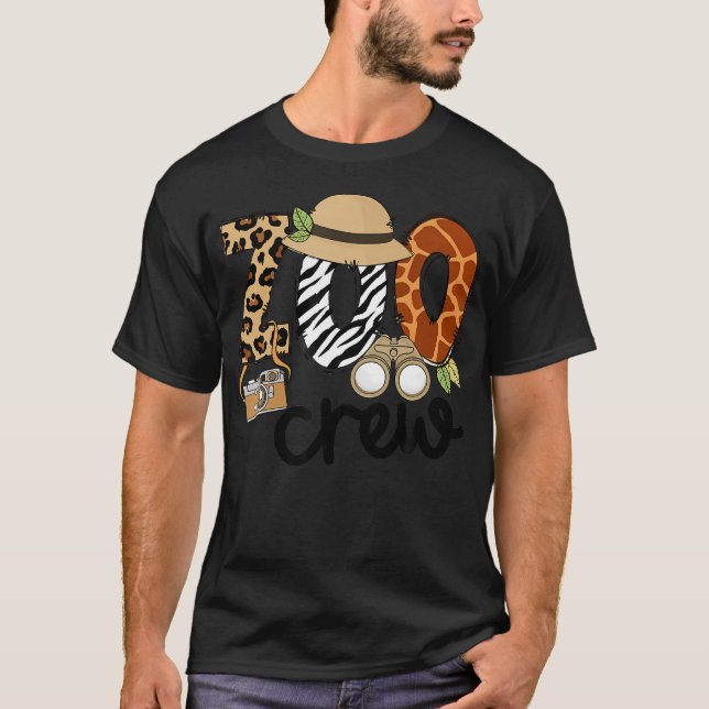 Zoo Crew Leonard Safari Tierheim Tierhalle T-Shirt (Vorderseite)