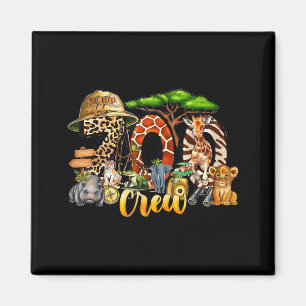 Zoo Crew Leonard Safari Tierreich Familie Magnet