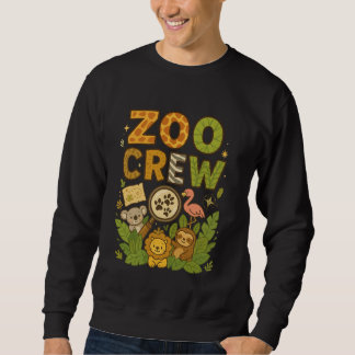 Zoo Crew Safari Niedlicher Jungle Schulhof Tr Sweatshirt