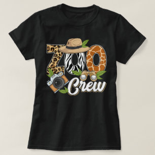Zoo Crew Safari Tiere Wildtiere Feldausflug T-Shirt