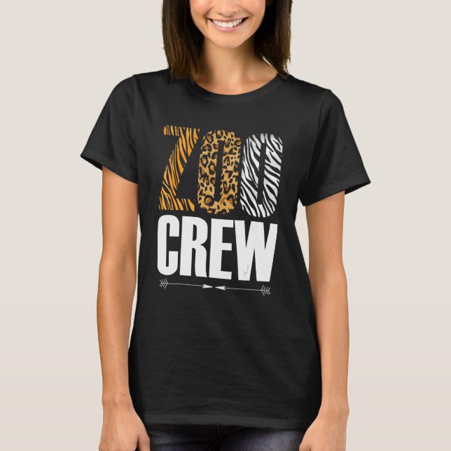 Zoo Crew Safari Zoologist Animals T-Shirt (Vorderseite)
