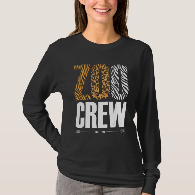 Zoo Crew Safari Zoologist Animals T-Shirt (Vorderseite)