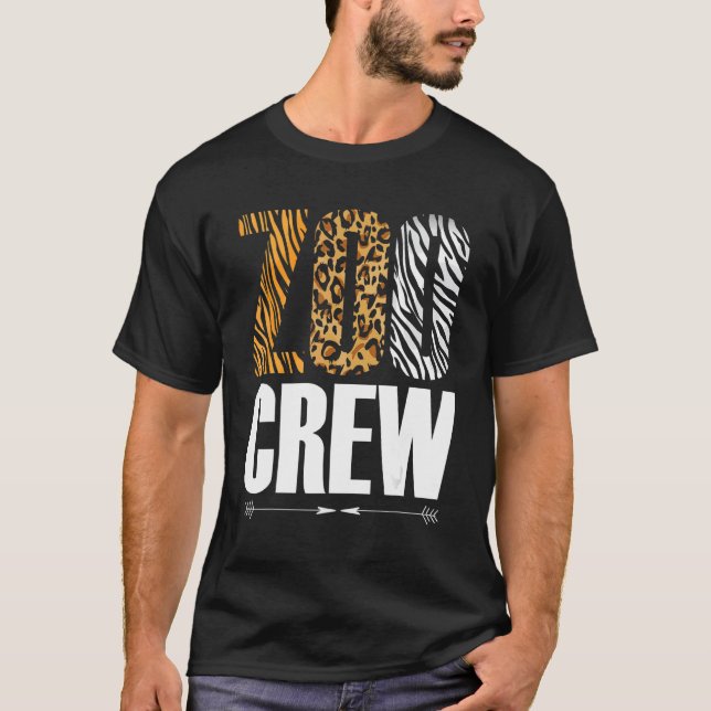 Zoo Crew Safari Zoologist Animals T-Shirt (Vorderseite)