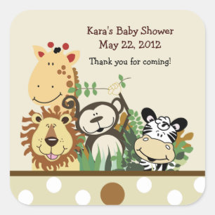 Zoo Crew SQUARE Gefallen Sticker - Tan