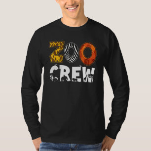 Zoo-Crew-Tierprint für Tierpfleger-Kinder Herren D T-Shirt