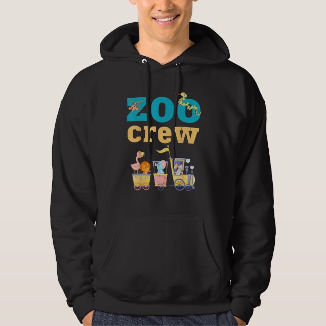Zoo Crew Zookeeper Family Trip Zoo Visitor Wildlif Hoodie (Vorderseite)