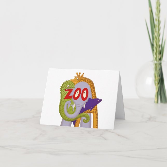 Zoo! Dankeskarte (Vorderseite)