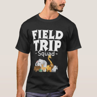 Zoo Field Trip Squad Matching Lehrer Schüler Junge T-Shirt
