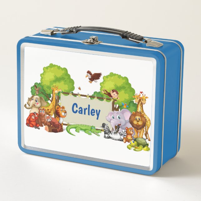 Zoo Friends Metal Lunch Box (Vorderseite)