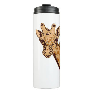 Zoo Giraffe Animal - African Savanna Zookeeper Saf Thermosbecher