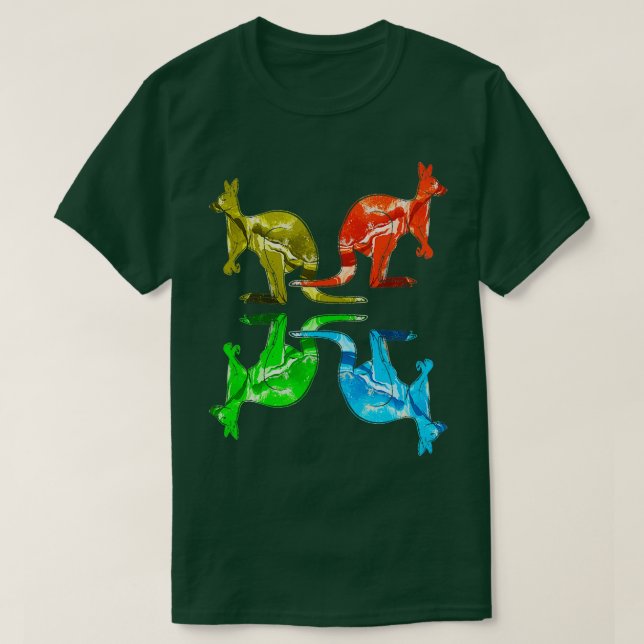 Zoo Keeper Geschenk Kinder Tier Kangaroo T-Shirt (Design vorne)