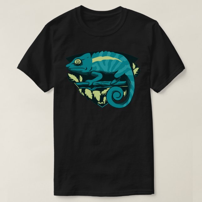 Zoo Keeper Geschenk Rainforest Chameleon T-Shirt (Design vorne)