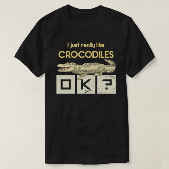 Zoo Keeper Gift African Reptiles Crocodile T-Shirt (Design vorne)