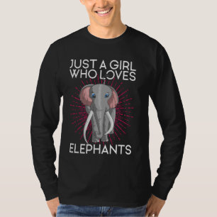 Zoo Keeper Girls Women Just a Girl, die Lieben Ele T-Shirt