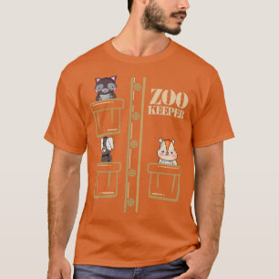 Zoo Keeper Kostüm Halloween Safari Erwachsene Männ T-Shirt