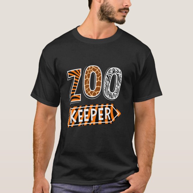 Zoo Keeper-Tiere Print Zookeeper Zoological Gard T-Shirt (Vorderseite)