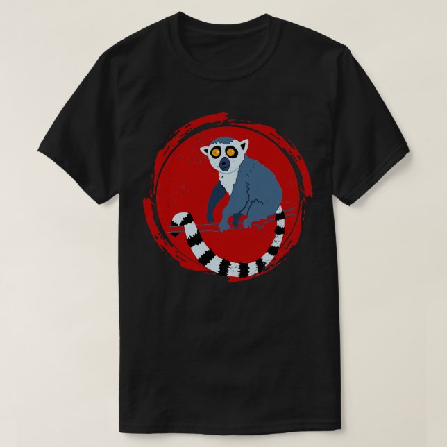 Zoo Keeper Tiergeschenk Madagascar Lemur T-Shirt (Design vorne)