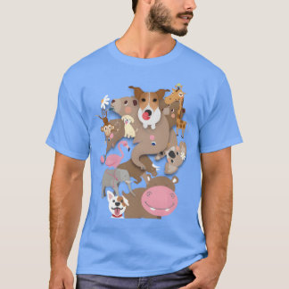 Zoo Lustige Tiere lustig T-Shirt