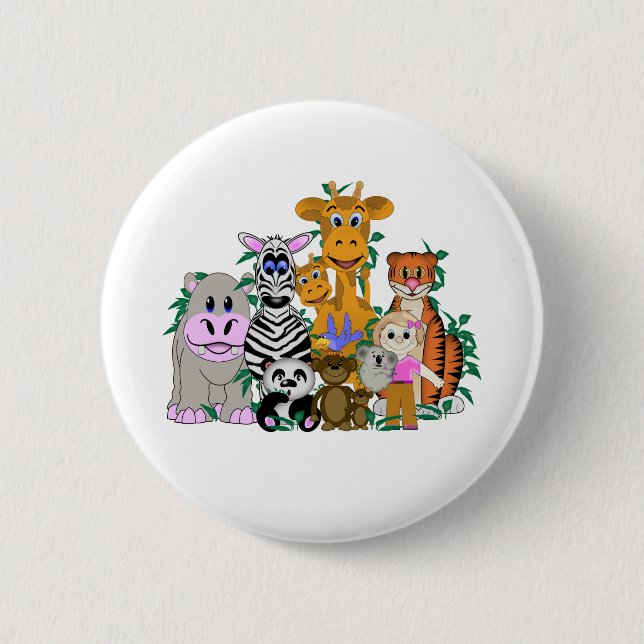 ZOO Mädchen Button (Vorderseite)