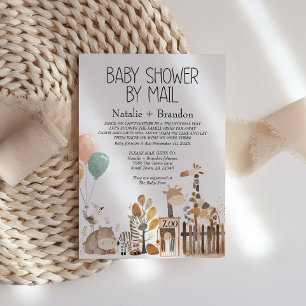 Zoo-Nursery-Tiere per Post zur Babyparty Einladung