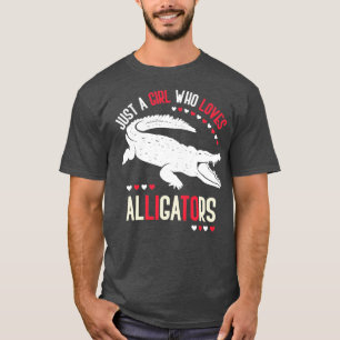 Zoo Reptile Lover Girl Alligator T-Shirt