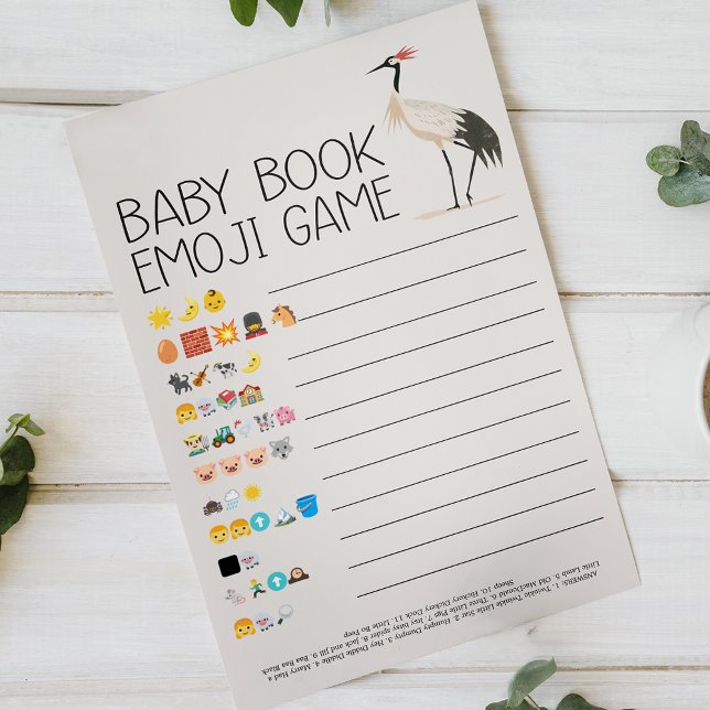 Zoo Safari Animals Baby Showbook Emoji Game Flyer (Von Creator hochgeladen)