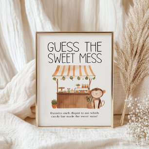 Zoo Safari Animals Baby Showraten Sweet Mess Poster