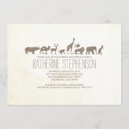 Zoo Safari Bridal Dusche Einladung