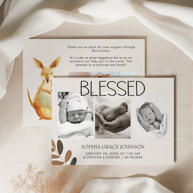 Zoo Safari Kinderzimmer Animals Baby Ankündigung (Von Creator hochgeladen)