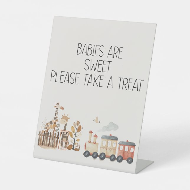 Zoo Safari Kinderzimmer Animals Baby Dusche Gefall Sockelschild (Vorderseite)