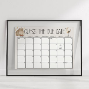 Zoo-Safari-Kinderzimmer-Tiere Baby-Party Geburtste Poster