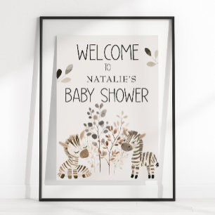 Zoo-Safari-Kinderzimmer-Tiere Baby Shower Schild