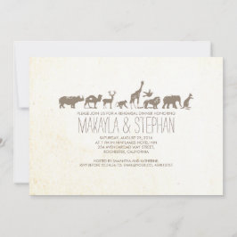 Zoo Safari Probe Dinner Einladung