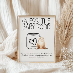 Zoo Safari-Tiere Baby Shower Rate das Babynahrungs Poster