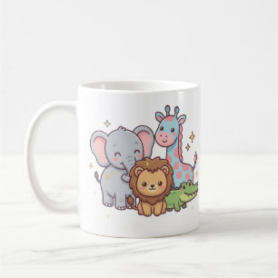 Zoo Süß Tier Kawaii Kind Spaß Wilde Safari Reise Kaffeetasse