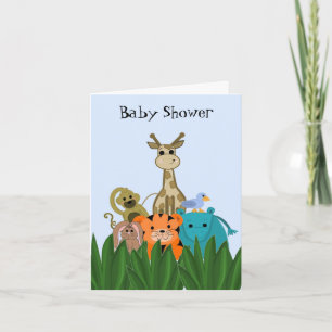 Zoo-Tier-Baby-Party Einladung