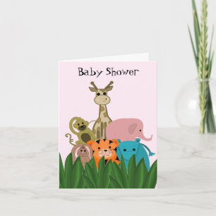 Zoo-Tier-Baby-Party Einladung