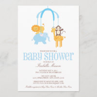 Zoo-Tier-bewegliche Babyparty laden ein