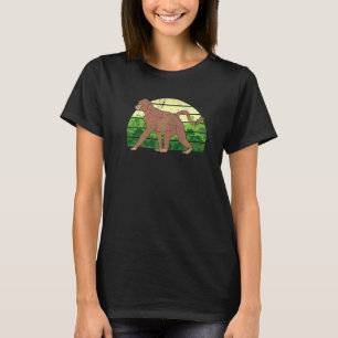 Zoo-Tier Dschungel-Schimpanse Retro-Affe T-Shirt