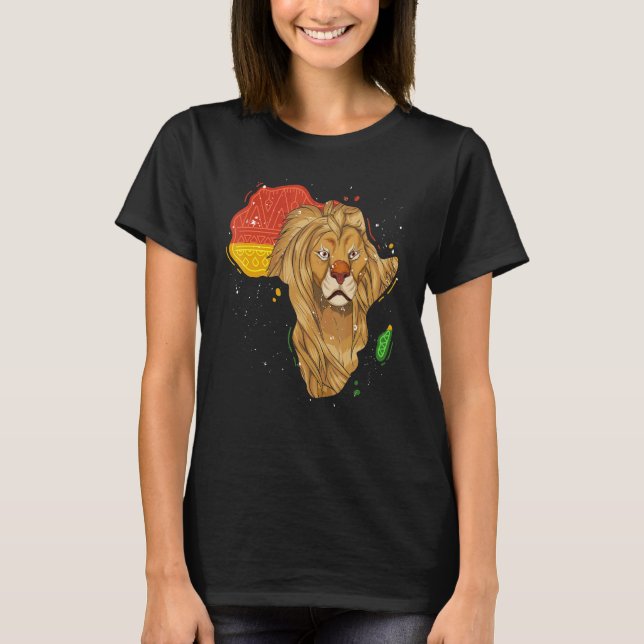 Zoo-Tier Löwe Afrika Safari-Tier Löwe T-Shirt (Vorderseite)