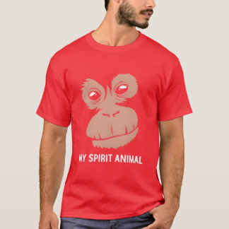 Zoo-Tier Mein Seelentier Orang-Utan Retro T-Shirt