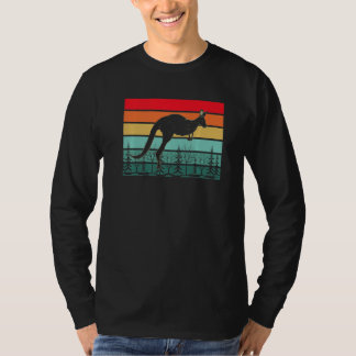Zoo-Tier Outback Australien Tier Retro Känguru T-Shirt