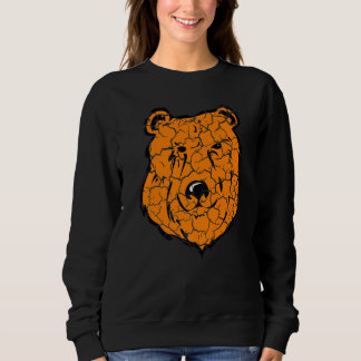 Zoo Tier Reise Lieblingstiere Grizzly Gestresst Sweatshirt