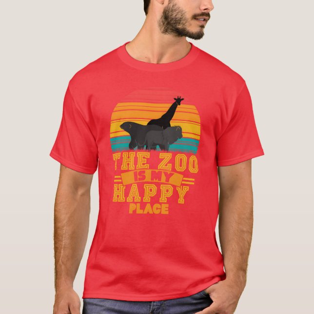Zoo-Tier Tiere Mädchen T-Shirt (Vorderseite)