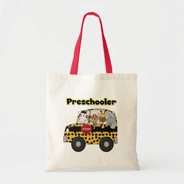 Zoo-Tier-Vorschult-shirts und Geschenke Tragetasche (Vorne)