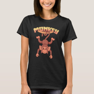 Zoo Tieraffe Schimpanze Niedlicher Affe T-Shirt