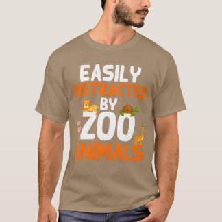 Zoo-Tiere Giraffe Löwe Flamingo Zoo vintage T-Shirt
