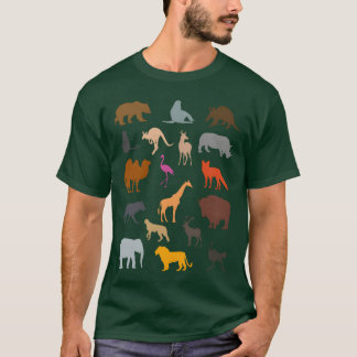 Zoo-Tiere Sammlung Zoo-Besucher Geschenk vintage T-Shirt