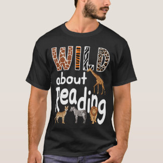 Zoo-Tiere wild auf das Lesen von Büchern Leserlieb T-Shirt